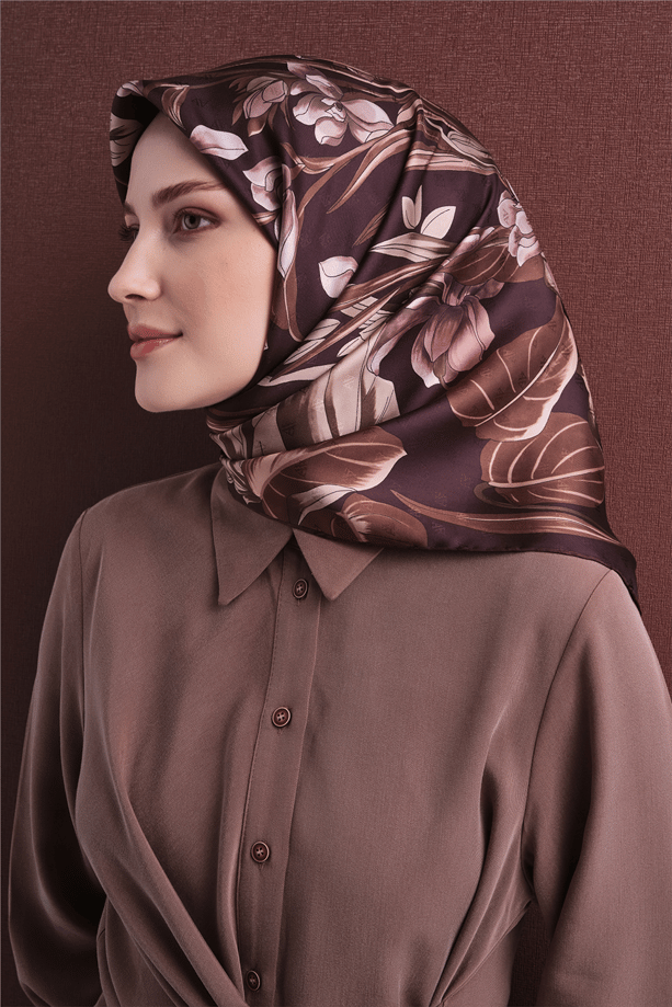 Armine Jakarlı İpek Eşarp 9608D 50