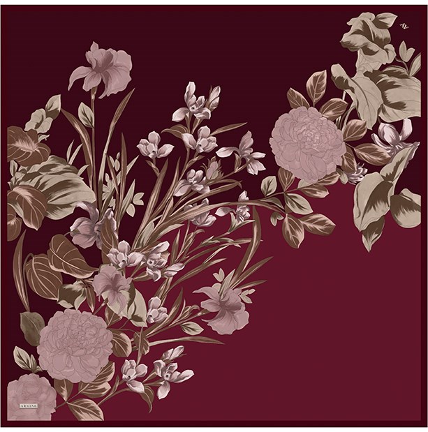 Armine Jakarlı İpek Eşarp 9608D 50