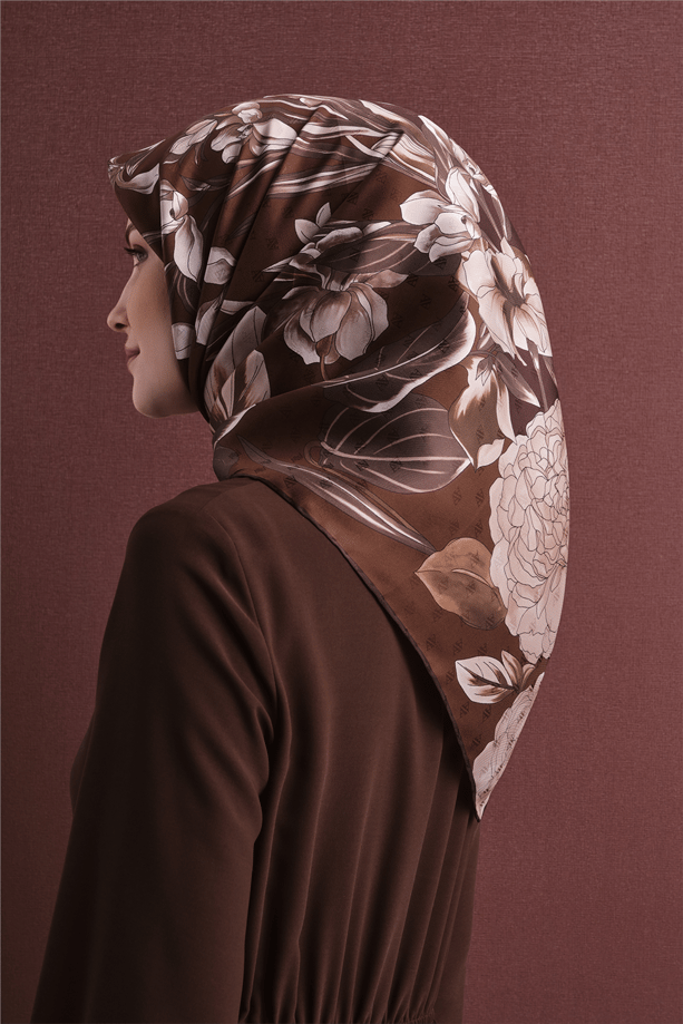 Armine Jakarlı İpek Eşarp 9608D 80