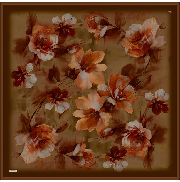 Armine Saf İpek Twill Eşarp 9611D 56 