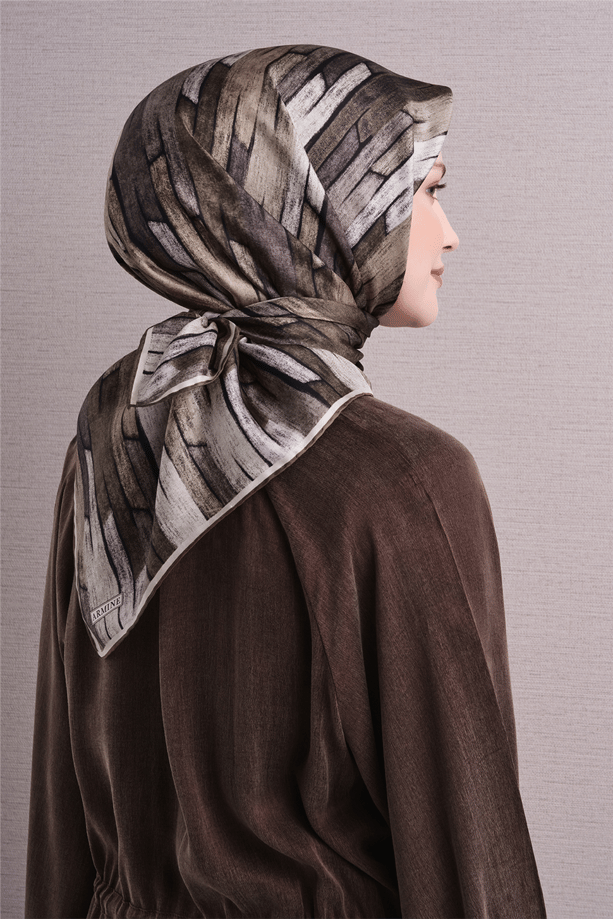 Armine Saf İpek Twill Eşarp 9612D 04