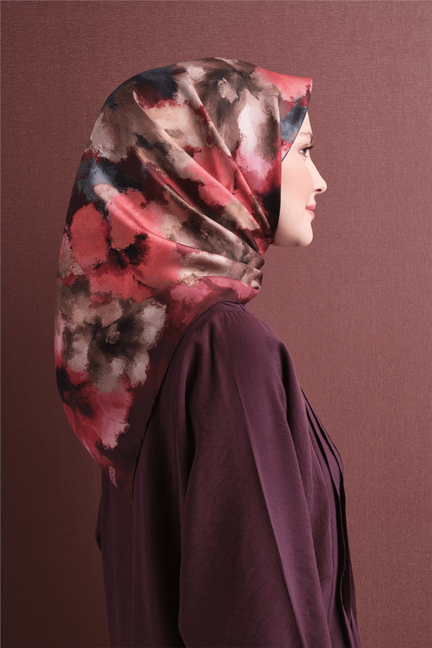 Armine Saf İpek Twill Eşarp 9613D 04
