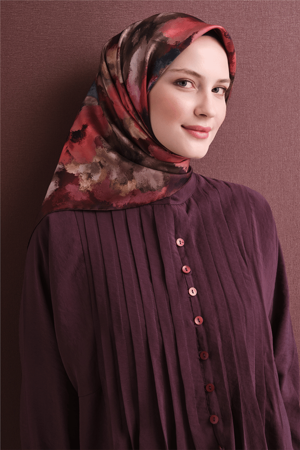 Armine Saf İpek Twill Eşarp 9613D 04