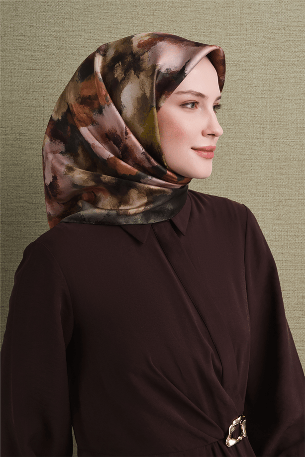 Armine Saf İpek Twill Eşarp 9613D 05