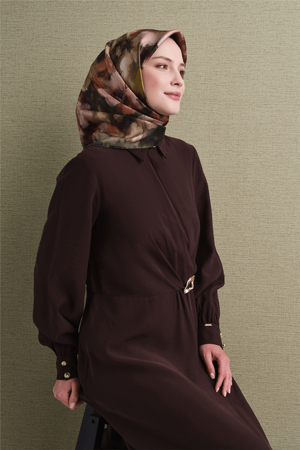 Armine Saf İpek Twill Eşarp 9613D 05