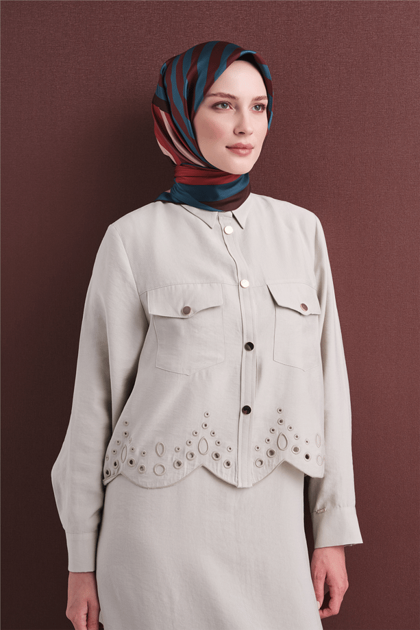 Armine Saf İpek Twill Eşarp 9615D 80