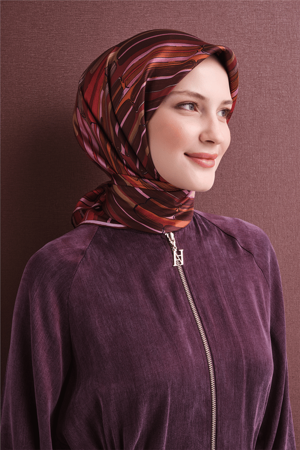 Armine Saf İpek Twill Eşarp 9616D 02