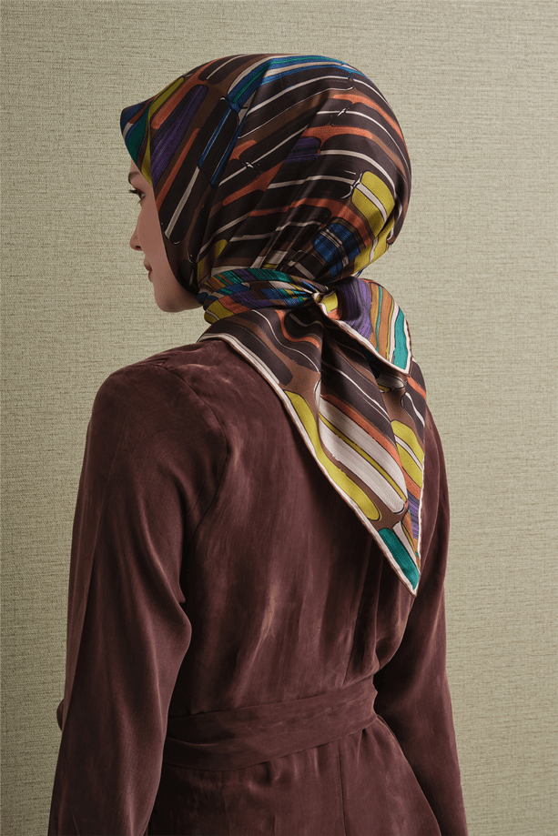 Armine Saf İpek Twill Eşarp 9616D 03