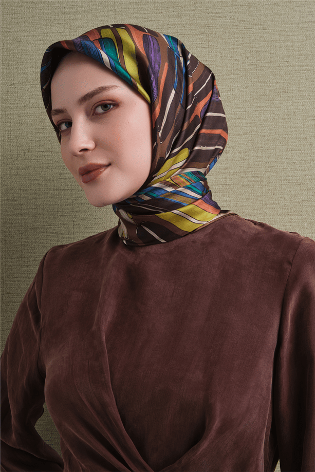 Armine Saf İpek Twill Eşarp 9616D 03