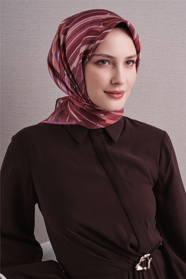Armine Saf İpek Twill Eşarp 9616D 54