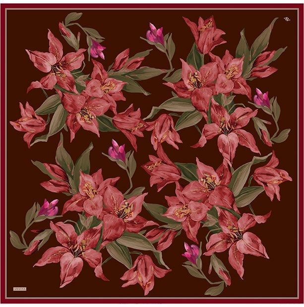Armine Saf İpek Twill Eşarp 9620D 06 