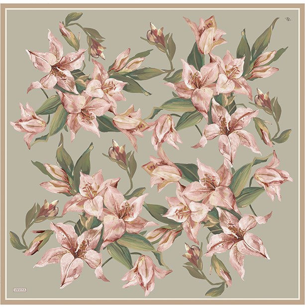 Armine Saf İpek Twill Eşarp 9620D 34 