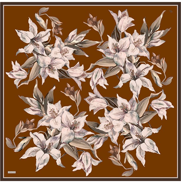 Armine Saf İpek Twill Eşarp 9620D 54 