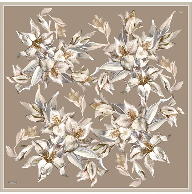Armine Saf İpek Twill Eşarp 9620D 55 