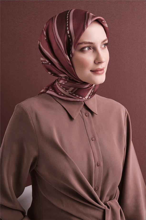 Armine Saf İpek Twill Eşarp 9621D 51