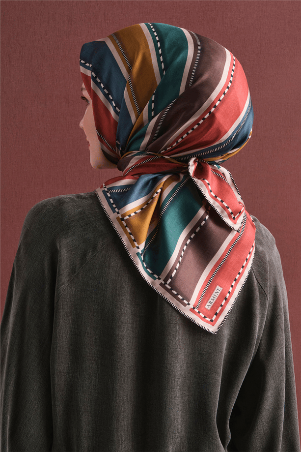 Armine Saf İpek Twill Eşarp 9621D 82