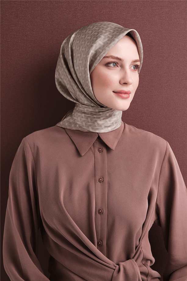 Armine Saf İpek Twill Eşarp 9622D 01