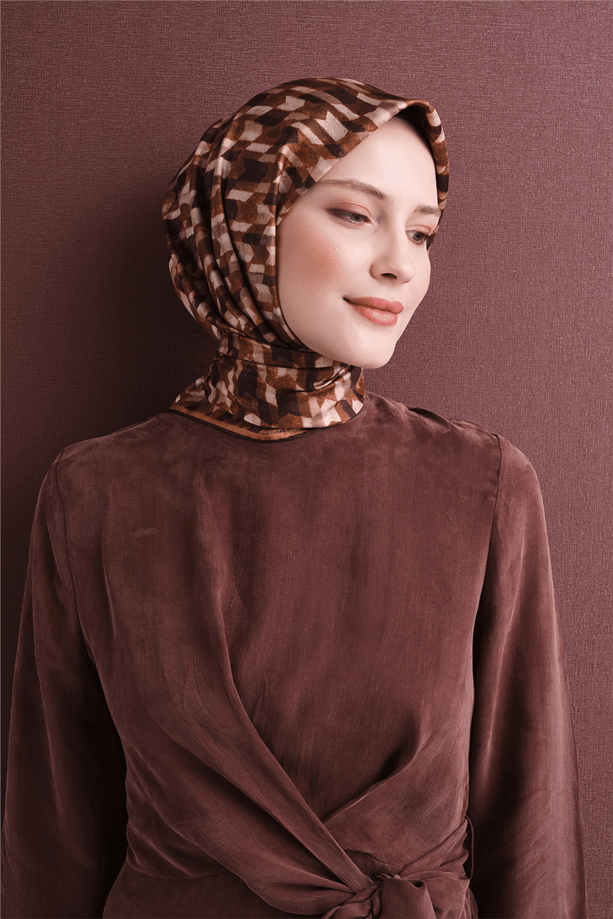 Armine Saf İpek Twill Eşarp 9623D 33