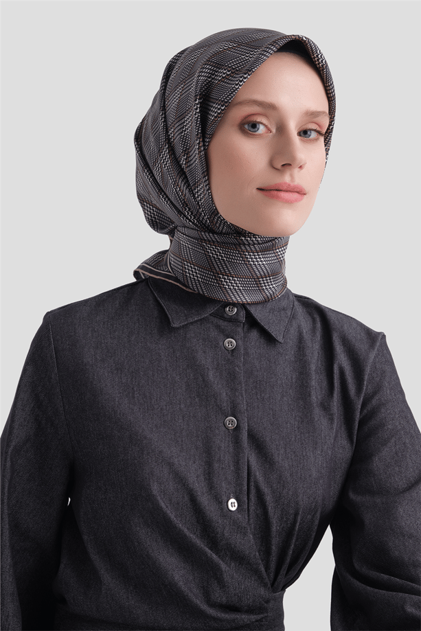 Armine Saf İpek Twill Eşarp 9626D 01