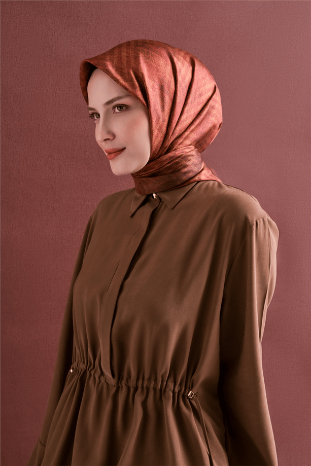 Armine Saf İpek Twill Eşarp 9628D 02