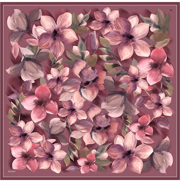 Armine Saf İpek Twill Eşarp 9632D 01 