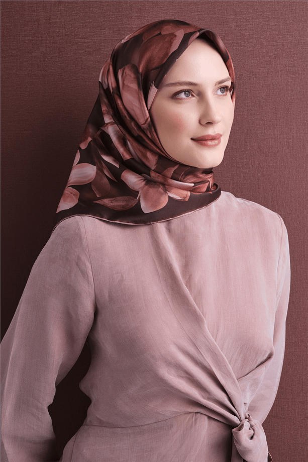 Armine Saf İpek Twill Eşarp 9632D 55