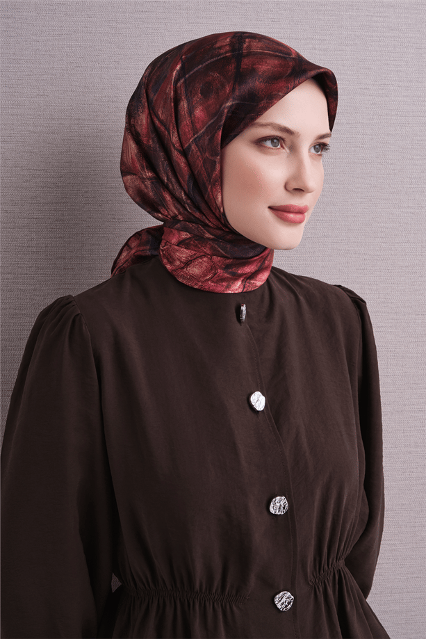 Armine Saf İpek Twill Eşarp 9635D 03
