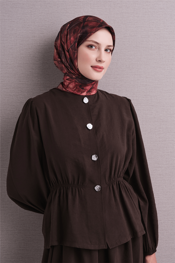 Armine Saf İpek Twill Eşarp 9635D 03