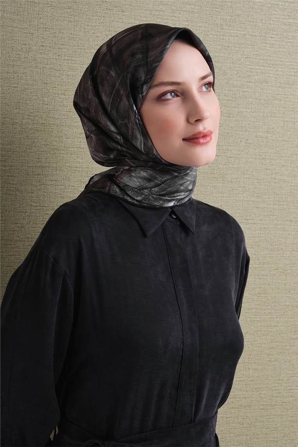 Armine Saf İpek Twill Eşarp 9635D 05