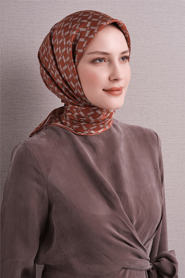 Armine Saf İpek Twill Eşarp 9636D 33