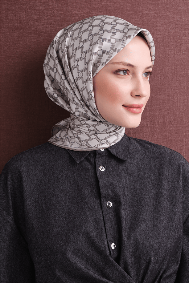 Armine Saf İpek Twill Eşarp 9636D 50