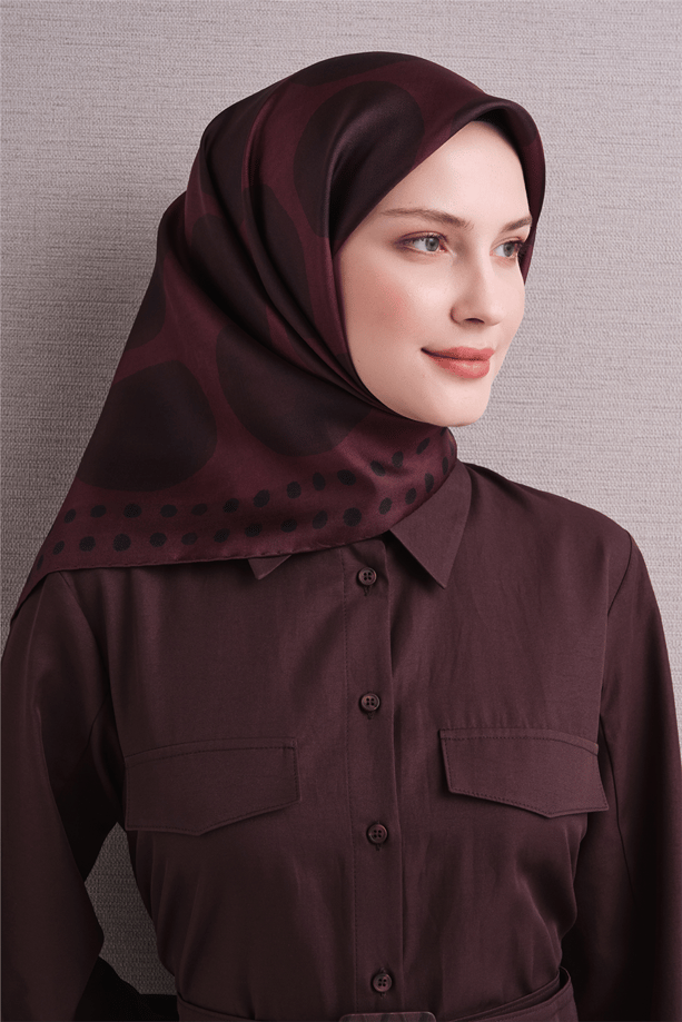 Armine Saf İpek Twill Eşarp 9637D 51