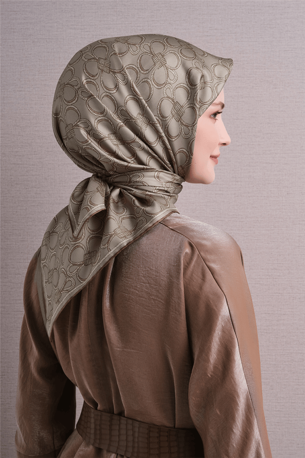 Armine Saf İpek Twill Eşarp 9638D 04