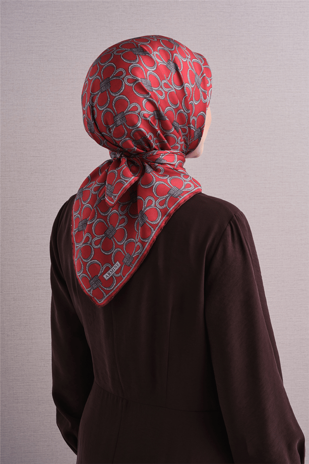 Armine Saf İpek Twill Eşarp 9638D 34