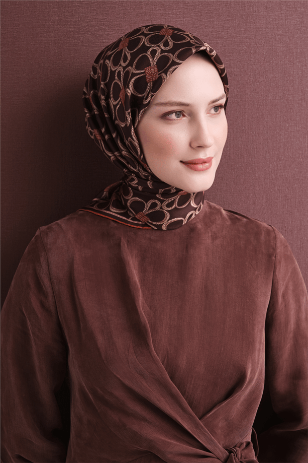 Armine Saf İpek Twill Eşarp 9638D 52