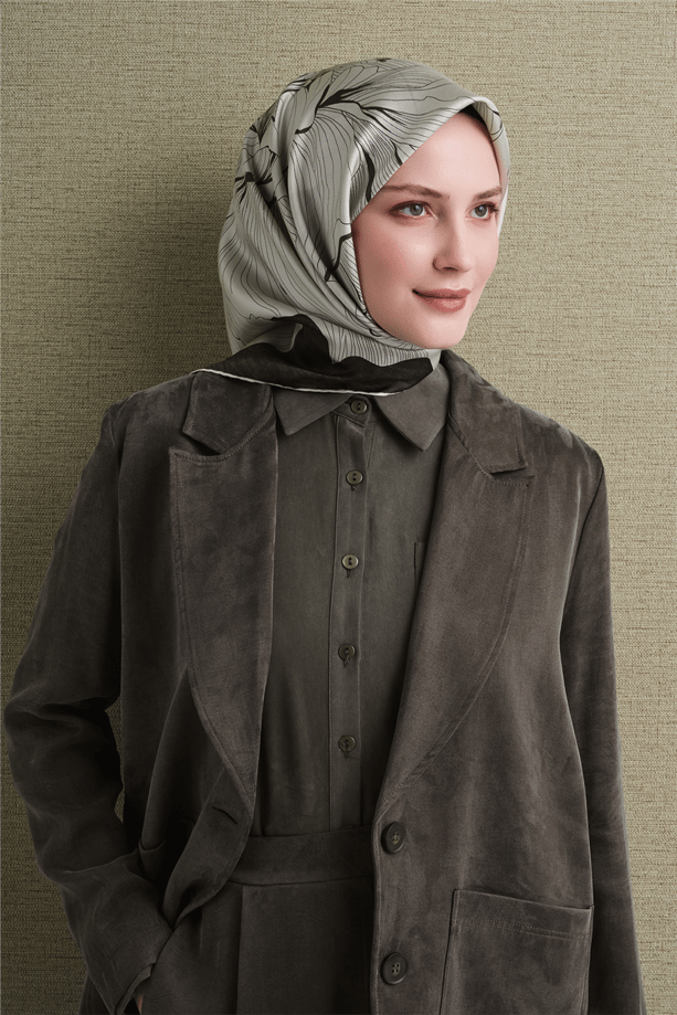 Armine Saf İpek Sura Eşarp 9639D 06