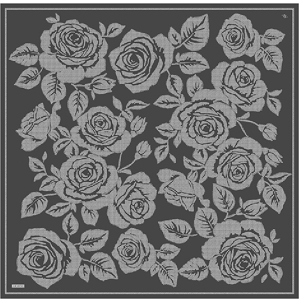 Armine Saf İpek Twill Eşarp 9645D 55
