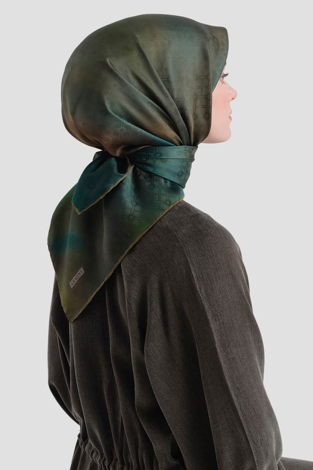 Armine Jakarlı İpek Eşarp 9647D 06 
