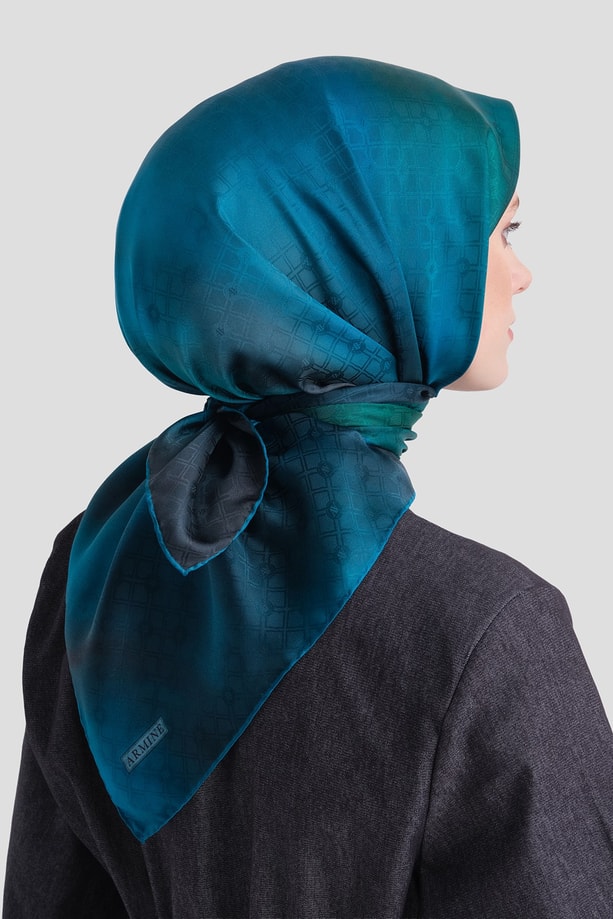 Armine Jakarlı İpek Eşarp 9647D 07 