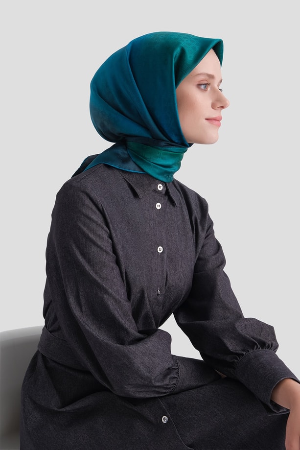 Armine Jakarlı İpek Eşarp 9647D 07 