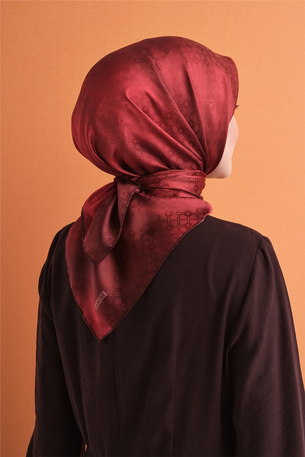 Armine Jakarlı İpek Eşarp 9647D 09
