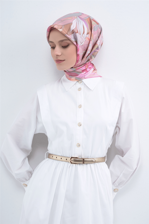 Armine  Saf İpek Twill Eşarp 9500D 52