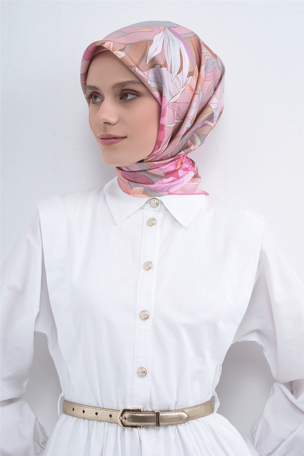 Armine  Saf İpek Twill Eşarp 9500D 52