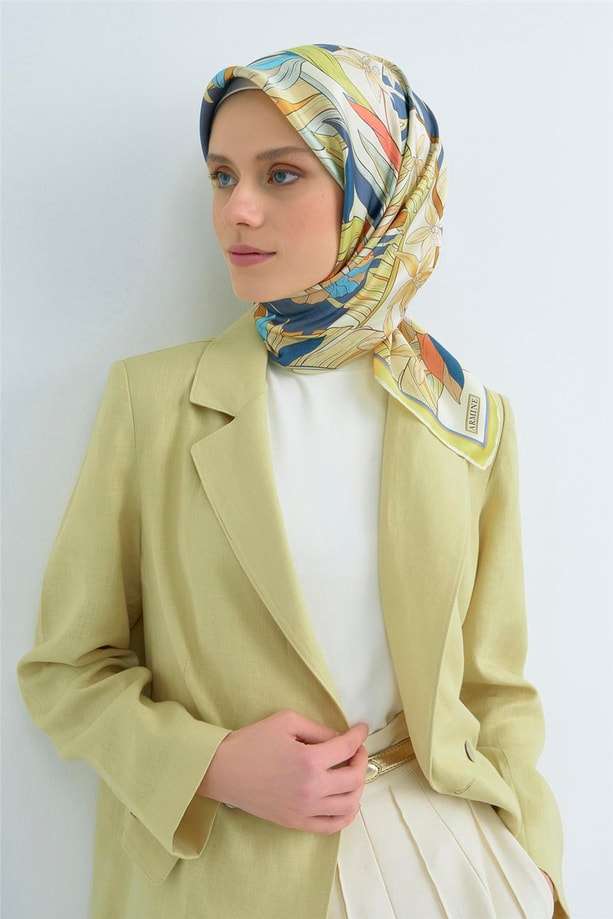 Armine  Saf İpek Twill Eşarp 9500D 87