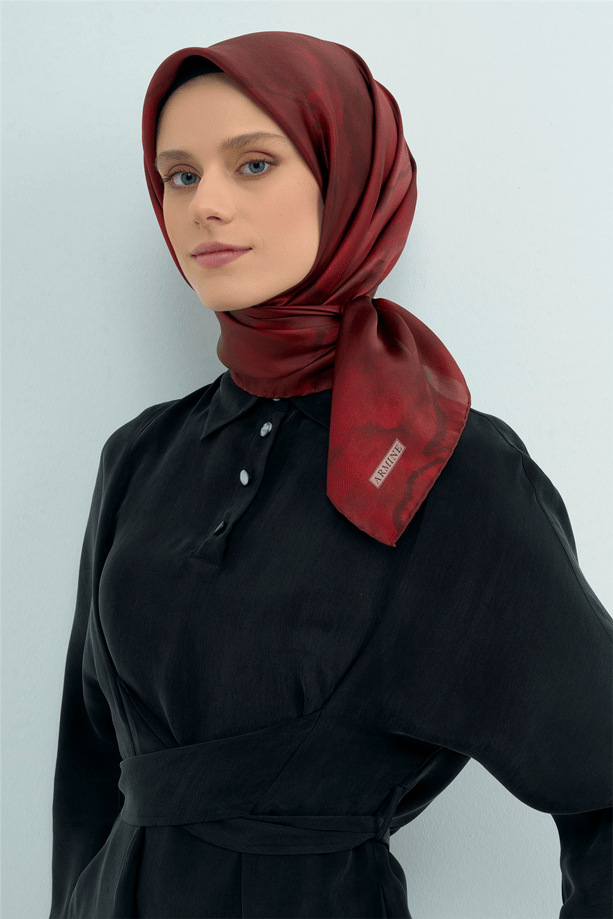Armine  Saf İpek Twill Eşarp 9501D 50
