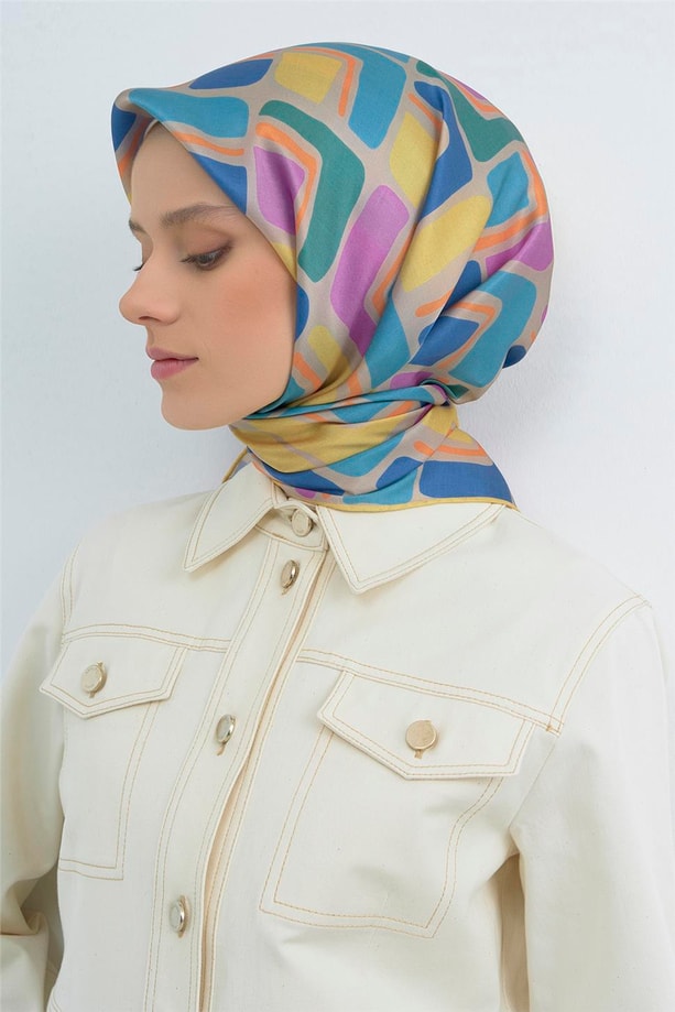 Armine  Saf İpek Twill Eşarp 9504D 55