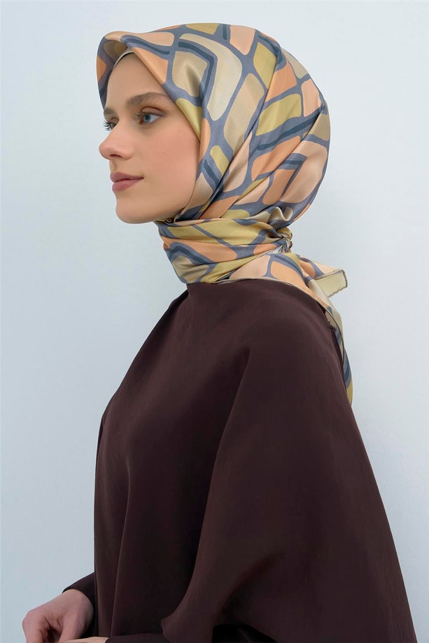 Armine  Saf İpek Twill Eşarp 9504D 84