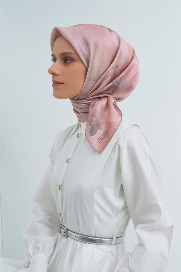 Armine  Saf İpek Twill Eşarp 9505D 01