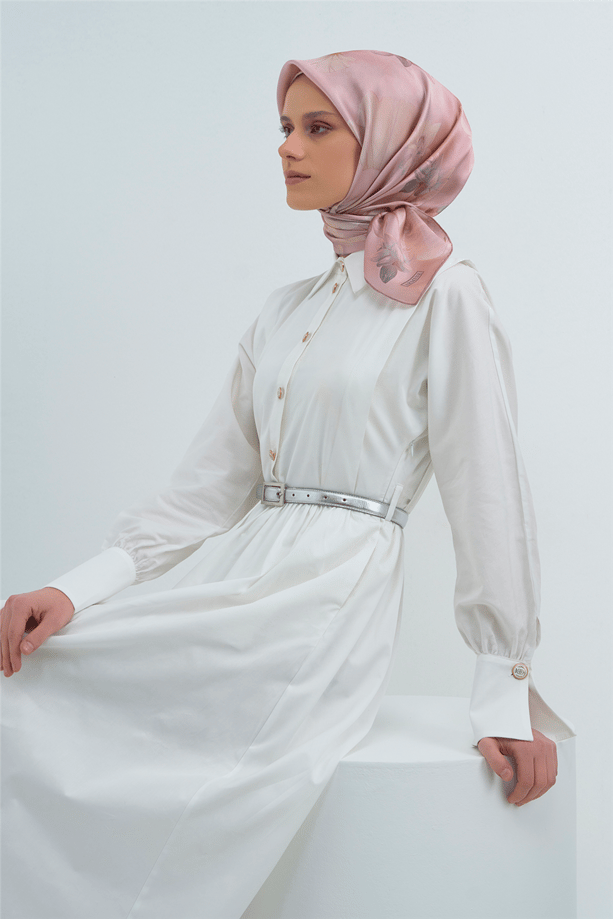 Armine  Saf İpek Twill Eşarp 9505D 01