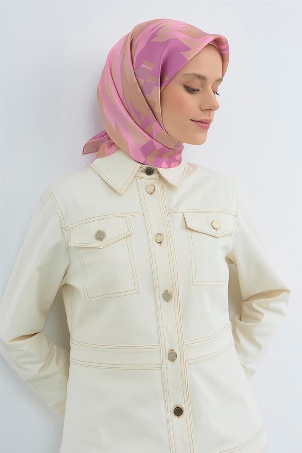 Armine  Saf İpek Twill Eşarp 9507D 58